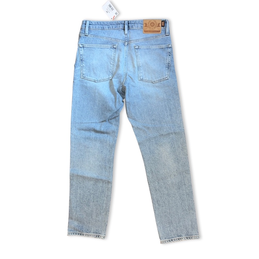SuperDry Men’s Tailored Straight Jean in Beak Beat Up Blue - Picture 12 of 12